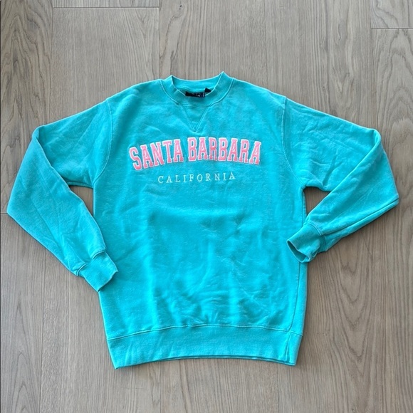Tops - Santa Barbara California Teal Sweatshirt